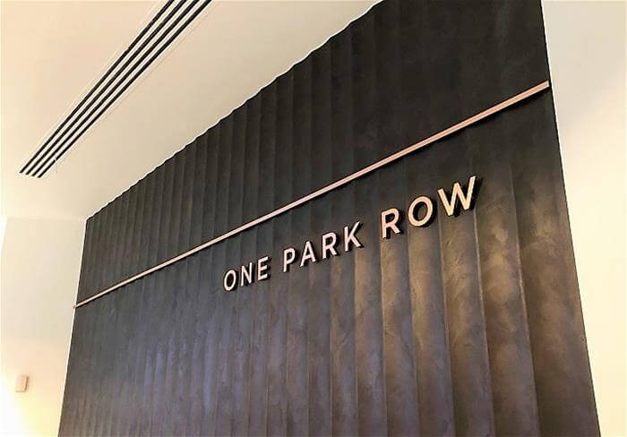 reception wall letters